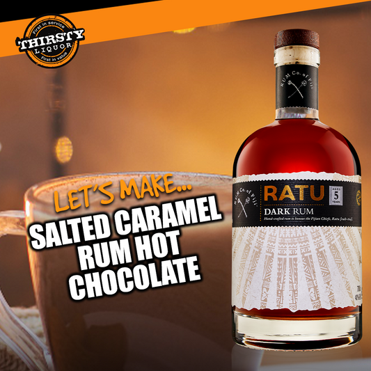 Salted Caramel Rum Hot Chocolate