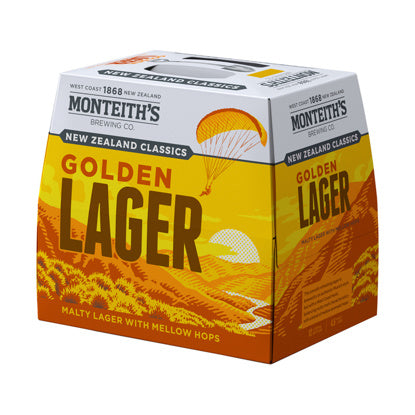 Monteiths Golden 12pk Btls
