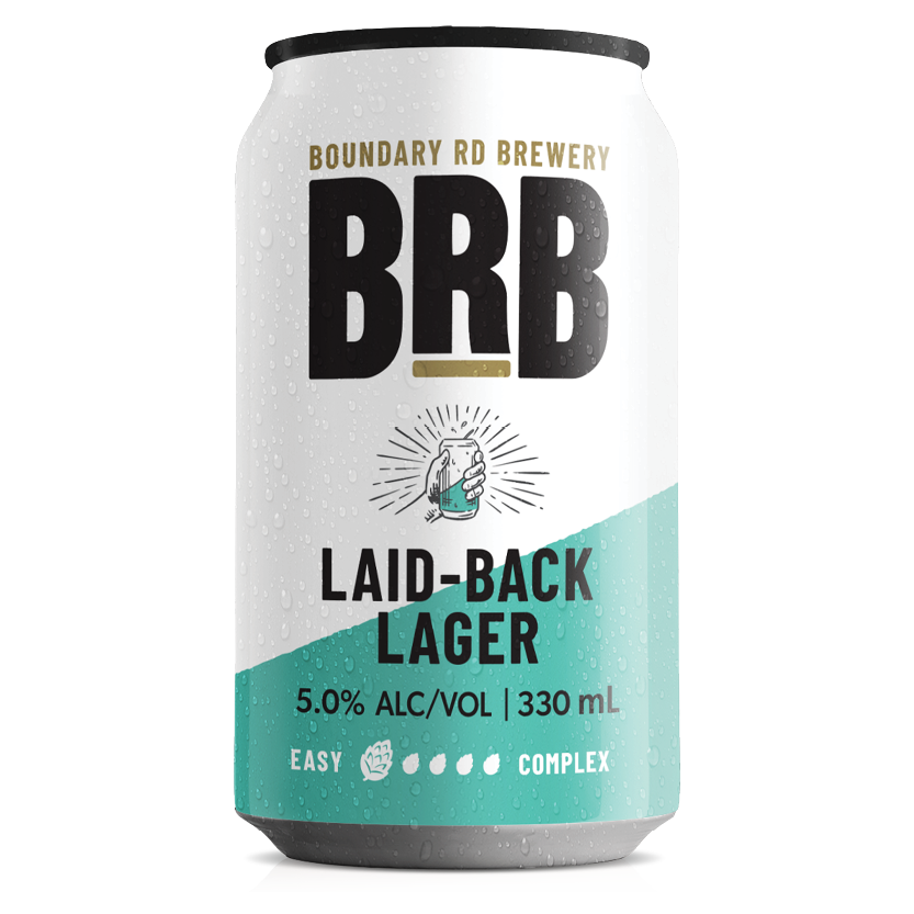 Boundry Road Brewery Laid-Back Lager 330ml 12 Pack Cans