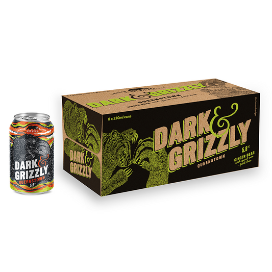 Crimson Badger Brewing Dark and Grizzly 5.8% 330ml 8 pack