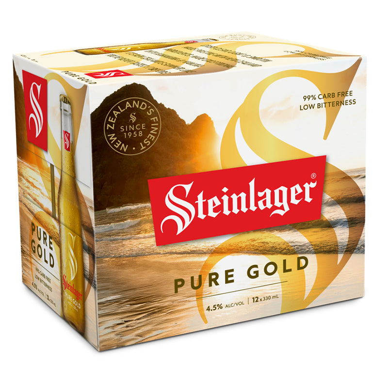 Steinlager Pure Gold 4.5% 12 x 330ml Bottles