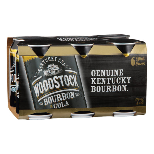 Woodstock & Cola 7% Cans 6x330ml