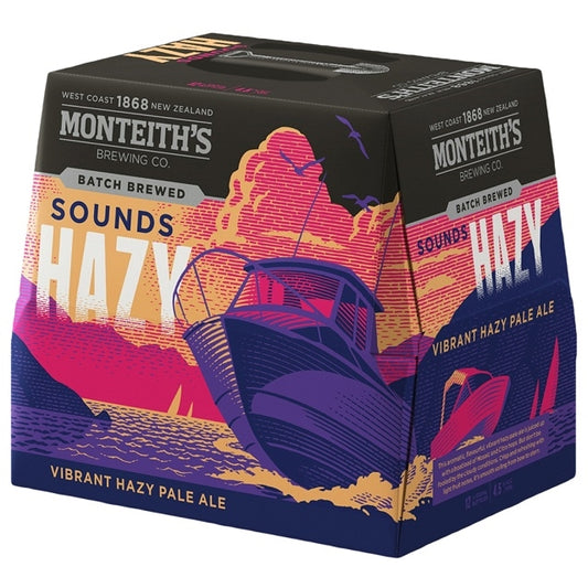 Monteith's Sounds Hazy 12pk Btls