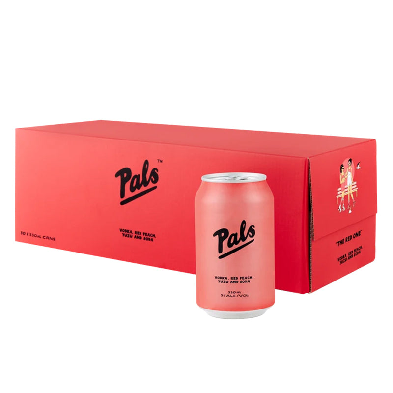 Pals Vodka, Red Peach, Yuzu and Soda 10x330ml Cans
