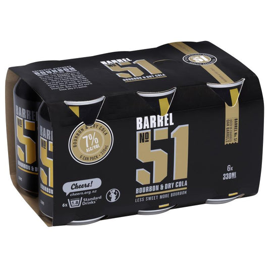Barrel 51 7% Bourbon & Cola 6pk Cans