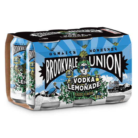 Brookvale Union Vodka Lemonade 6 Pack Cans