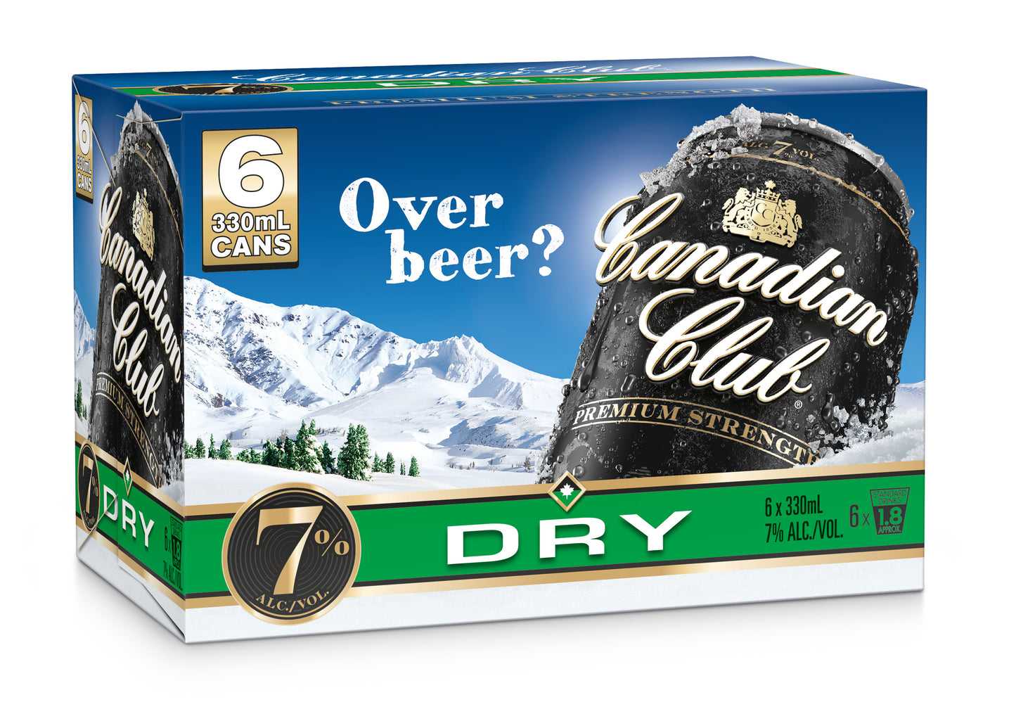 Canadian Club Premium 7% 330ml 6pk cans