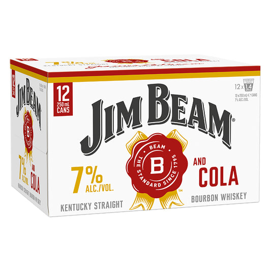 Jim Beam 7% 12pk 250 Ml Cans