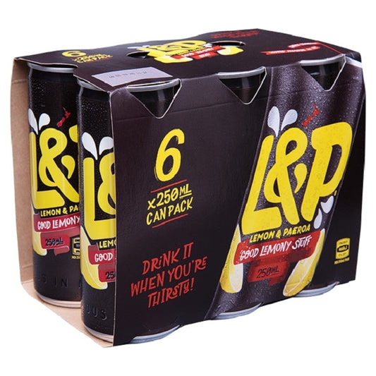 L&P 6 Pack 250ml Cans