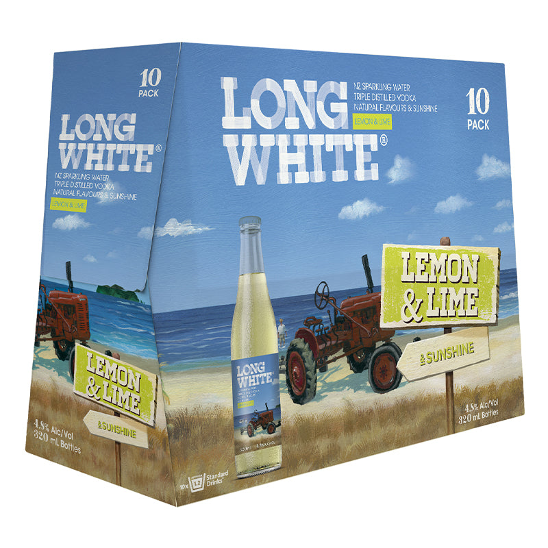 Long White Lemon & Lime 10pk Btls