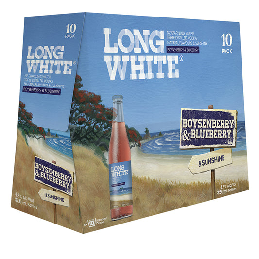 Long White Boysenberry and Blueberry 10Pk Btls