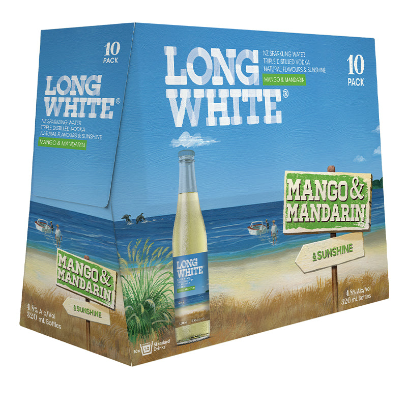 Long White Mango & Mandarin 10pk Btls