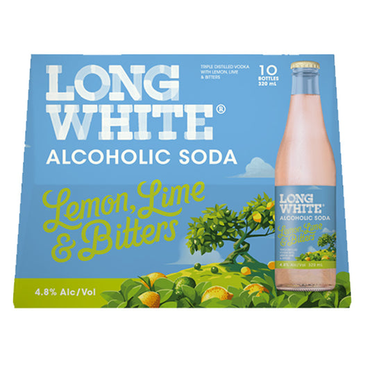 Long White Lemon, Lime & Bitters 10pk Btls