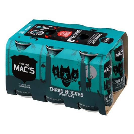 Mac's Three Wolves 330ml Can 6pk