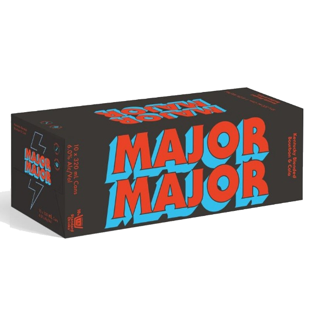 Major Major Bourbon & Cola 6% Cans 10x320ml