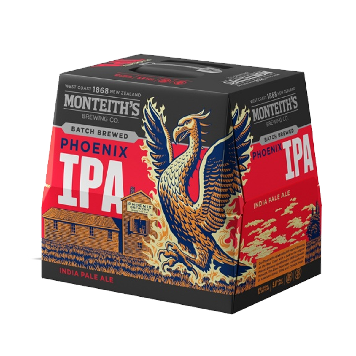 Monteith's Batch Brewed Phoenix IPA Bottles 12x330ml