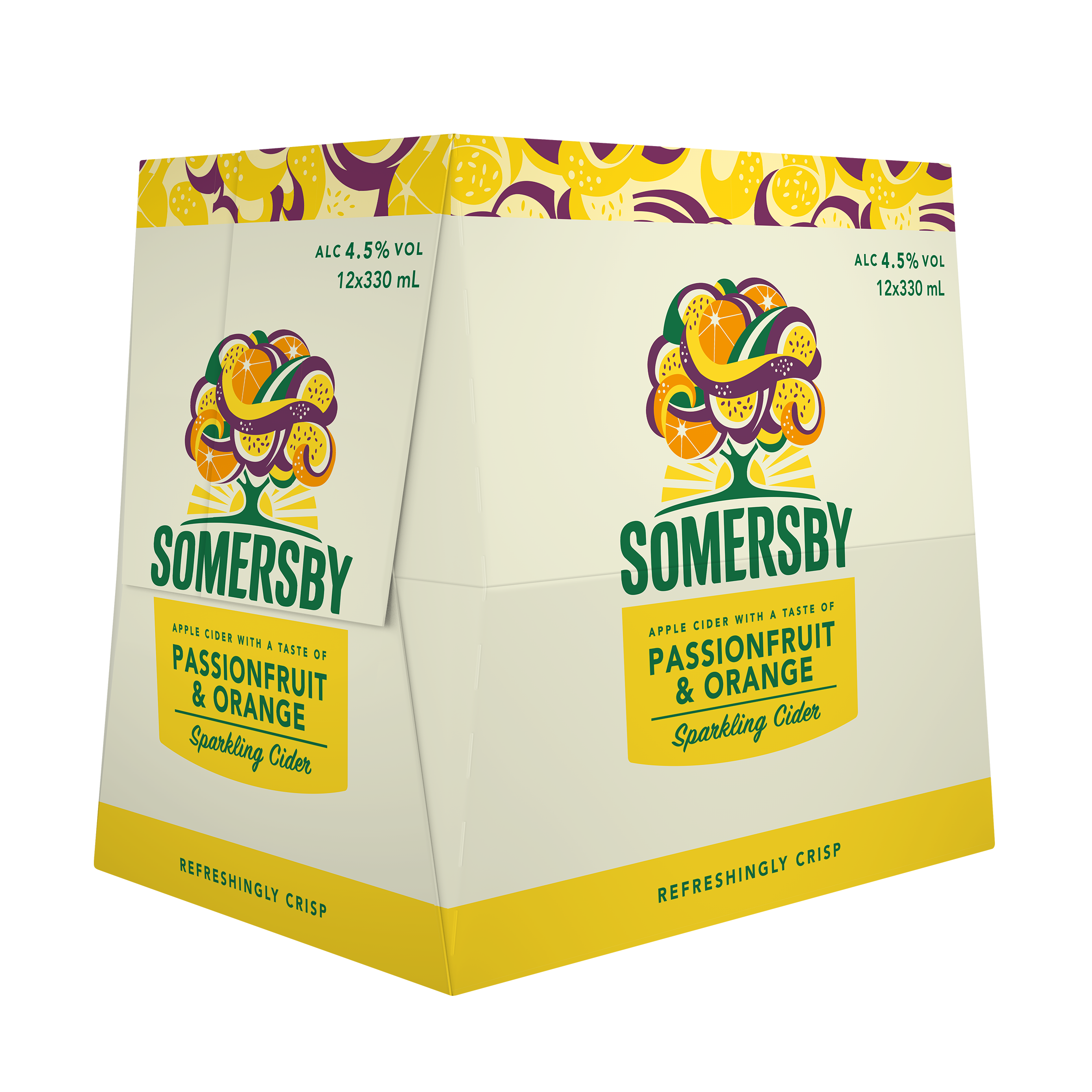 Somersby Passionfruit and Orange 12pk 330ml Btls Thirsty Liquor