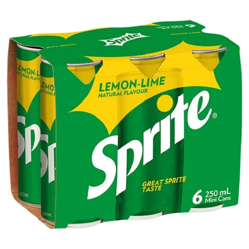 Sprite 6 Pack 250ml Cans