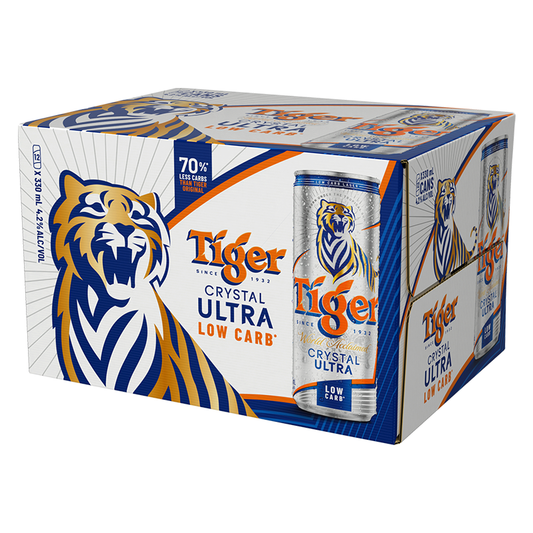 Tiger Crystal Ultra Low Carb 12pk Cans
