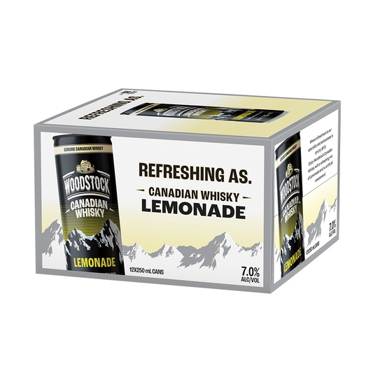 Woodstock Whisky Lemonade 7% 250ml can 12 pack