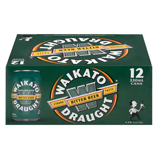 Waikato Draught 12pk cans