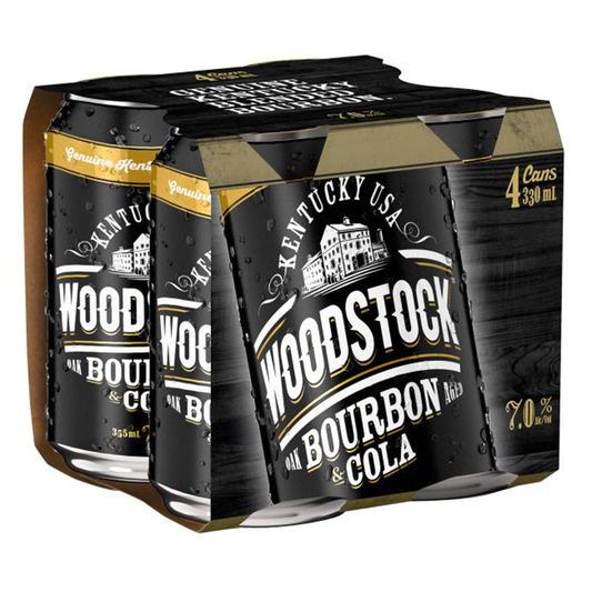 Woodstock 7% 330ml 4pk cans