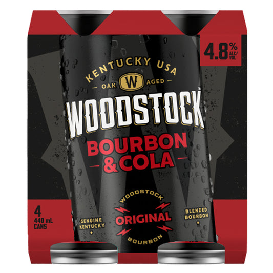 Woodstock 4.8% 440ml 4pk cans