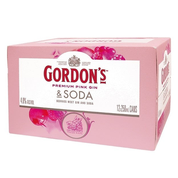 Gordon's Pink 12pk Cans