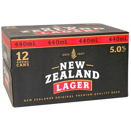 NZ Lager 12pk 440ml Cans