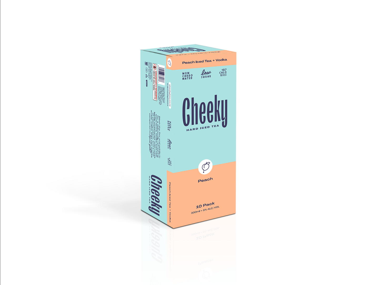 Cheeky Hard Iced Tea - Peach 5% 10pk